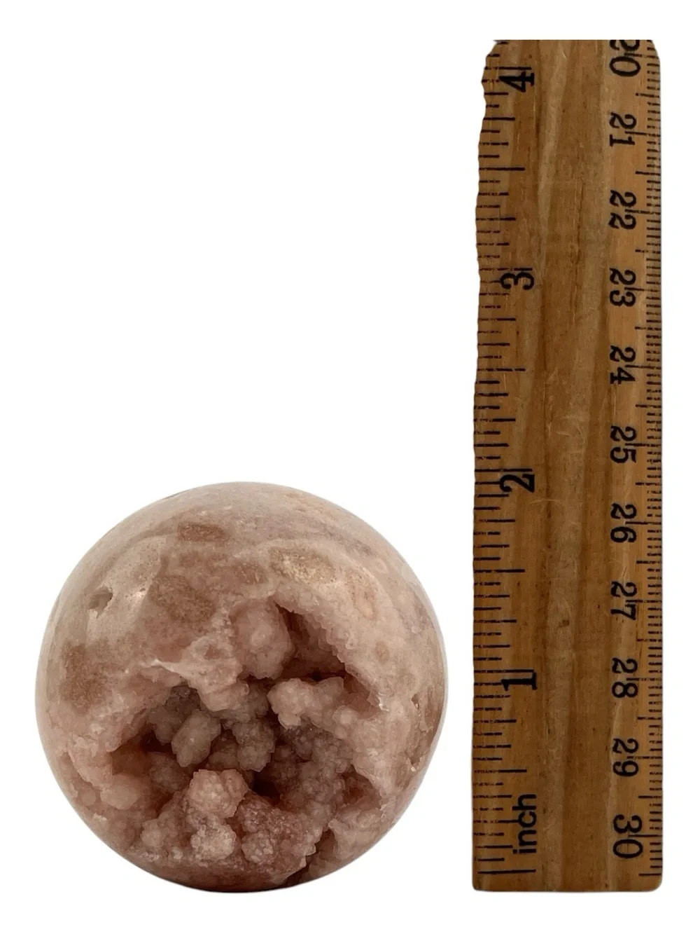 Pink Amethyst Geode Sphere - Purple Decorative Crystal Accent
